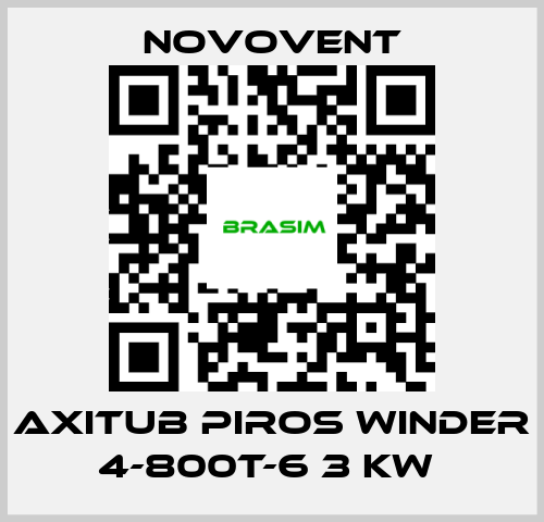 Novovent-AXITUB PIROS WINDER 4-800T-6 3 KW  price