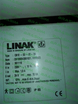 Linak-typ:CB12-03-0T-24, item:CB1200043001021, RB08623 obsolete no replacement  price