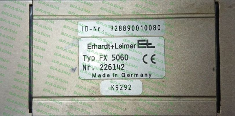 Erhardt Leimer-226142 obsolete, replacement P/N: 00363592 Type: FX 5260  price