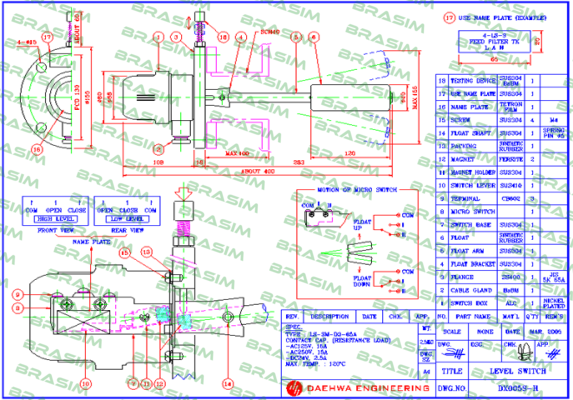 Daehwa-LS-SM-D3-65A (Dwg No. :  DX005S-H)  price