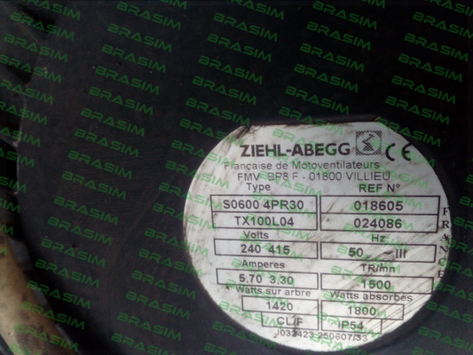 FMV-Lamel (now Ziehl Abegg)-XGZA9999W Type S06004PR30 TX100L04 price