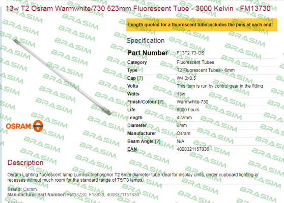 Osram-F13T2-73-OS obsolete price