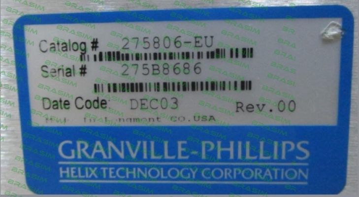 GRANVILLE PHILLIPS-275806-EU  obsolete, direct replacement is 275400-1-GD-T  price