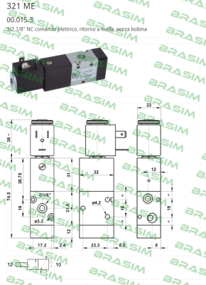 AZ Pneumatica-00.015.3 Type 321 ME, 1/8" price