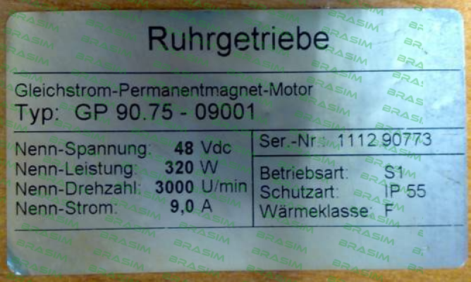 Ruhrgetriebe-Typ: GP 90.75-09001  price