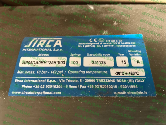 Sirca-RAP05PA  price