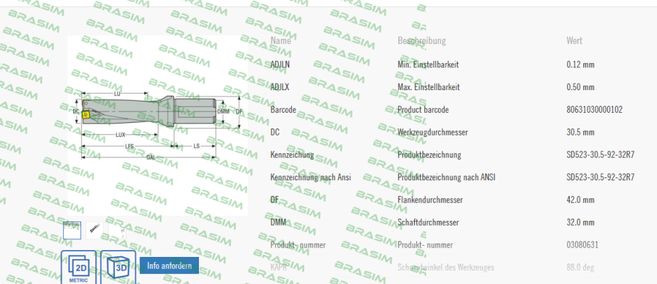 Seco-SD523-30.5-92-32R7  price