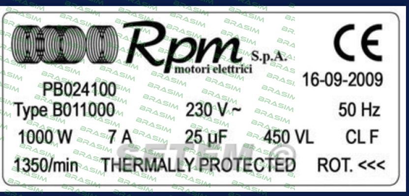 RPM - Motori elettrici-B011000 price