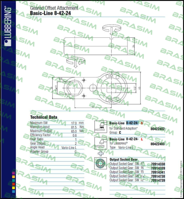 Lubbering-Basic-Line 8-42-24-S  price