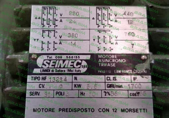 Seimec (Rossi)-HF 132S 4 obsolete,replaced by HB3 132S 4 220.440-60 B5  price