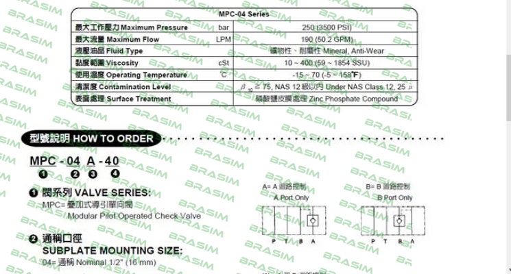 KCL HYDRAULIC PUMPS-MPC-04A-40  price