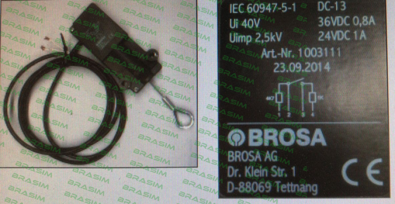 Brosa-1003111, replaced by 1022052  price