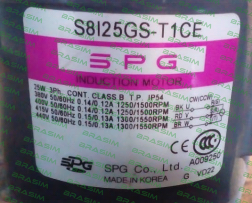 Spg Motor-S8I25GS-T1CE price