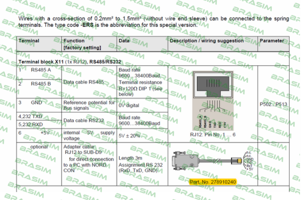 Nord-RJ12/SUB-D SO RS232  price