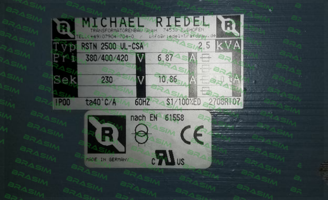 Michael Riedel Transformatorenbau-RSTN2500UL-CSA price