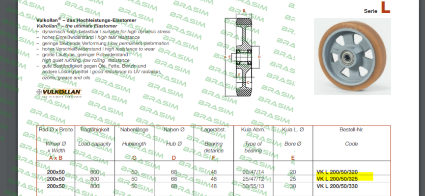 Vulkoprin-VK.L 200/50/325 price