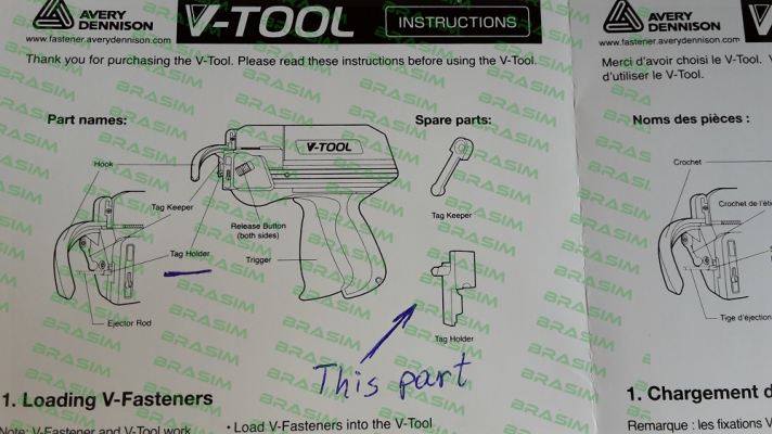 AVERY DENNISON-P04SFVT  , Type V-Tool price