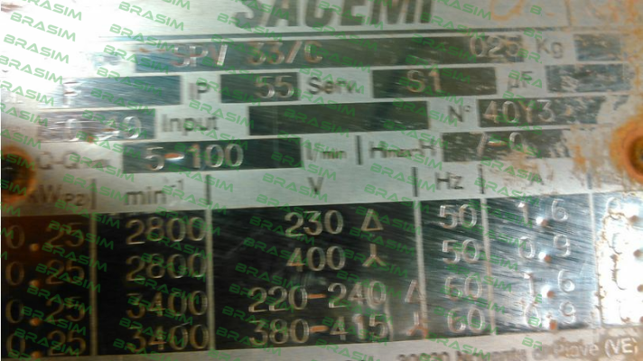 Sacemi-SPV33/C (OEM for OFFICINA MECCANICA SCHIATTI S.R.L. ) price