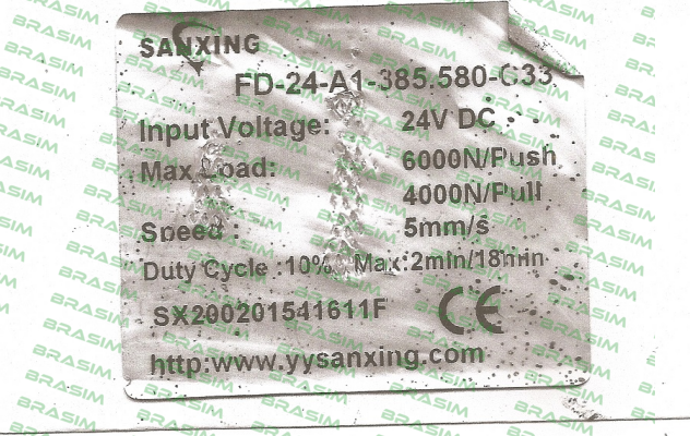 Sanxing-FD-24-A1-385.580-C33 obsolete, replace by set price