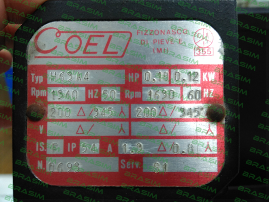 Coel-H63A4　HP0.18　0.12KW price