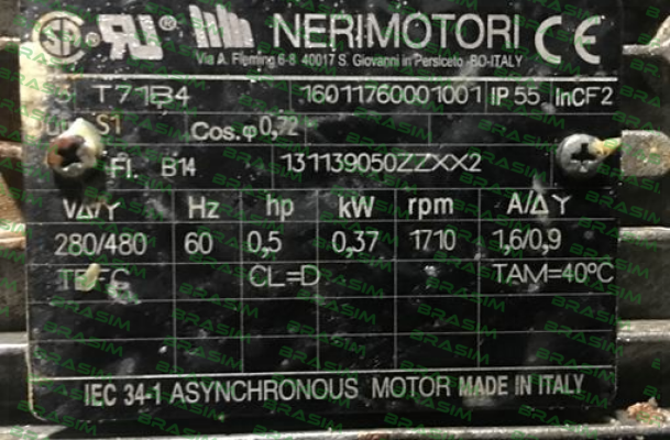 Neri Motori-T71B 037 4P B14 MULT+UL-CSA price