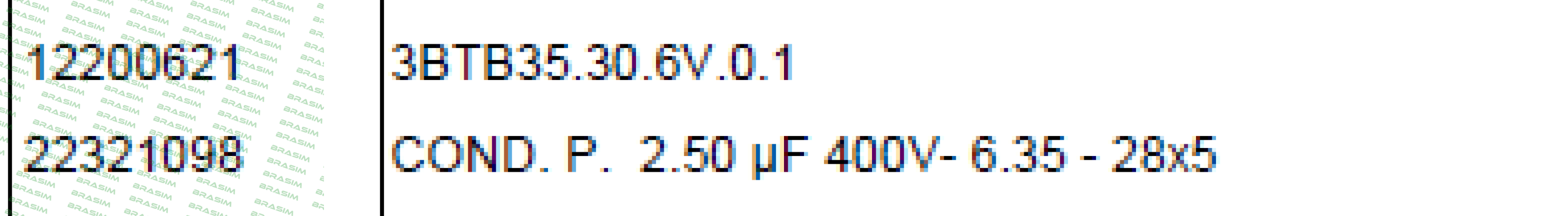 Elco-capacitor for  3BTB 35-30-6V-0 price