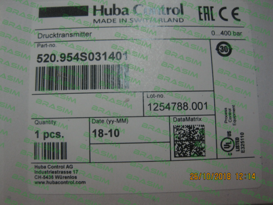 Huba Control-520.954S031401  price