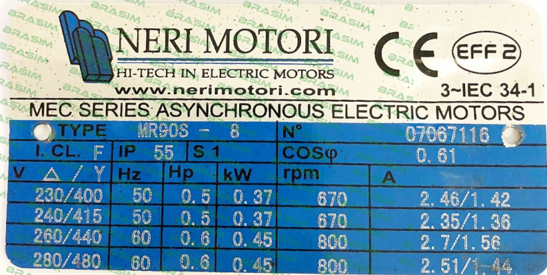 Neri Motori-T090S 8P price