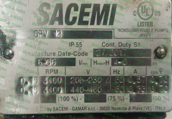 Sacemi-SPV 12 price