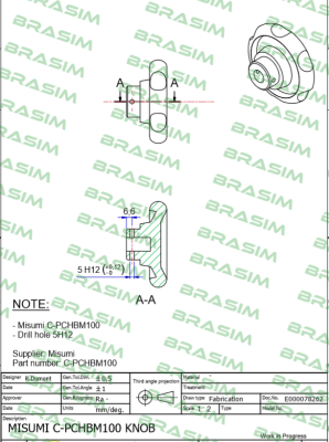 Misumi-C-PCHBM100 price