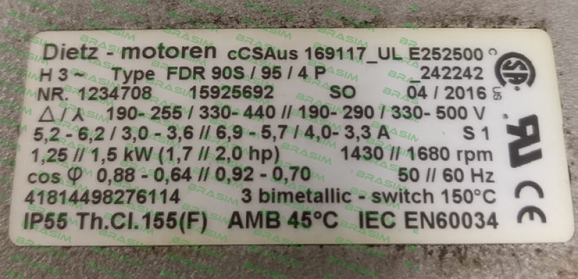 Dietz-Motoren-FDR90S/95/4P (OEM) price