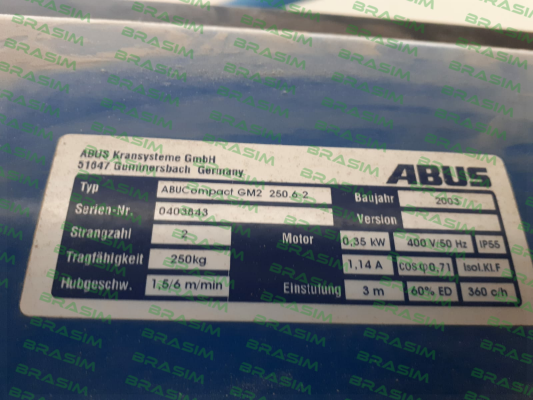 Abus-ABUCompact GM2 250.6-2 price