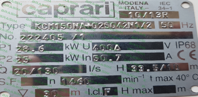 CAPRARI -TFR02071( for KCM150NA+025042N1/2) price