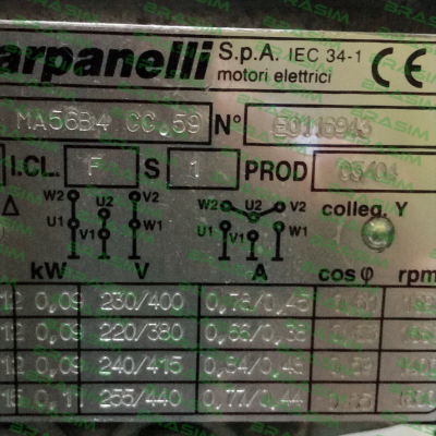 Carpanelli-MOT３~MA56134 CC.59 N°EO116943 price