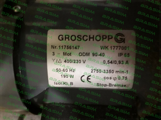 Groschopp-ODM90-40B/Z14 (44,3:1) price