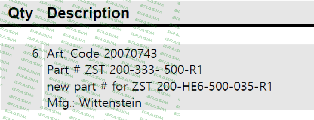 Wittenstein-ZST 200-333-500-R1 price