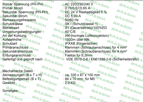 Michael Riedel Transformatorenbau-GGT Sonder m.Kondens price