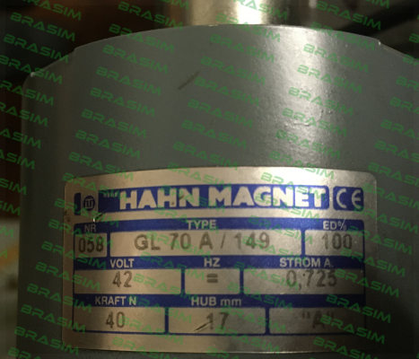 HAHN-MAGNET (Kendrion)-GLA070.508501 price