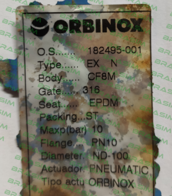 Orbinox-O.S. 182495-001, Type EX N price