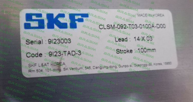 Skf-CLSM-092-T03-0100A-D00 price