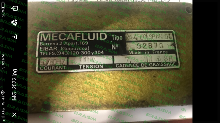 Mecafluid-PA4EGLSPAN01 price