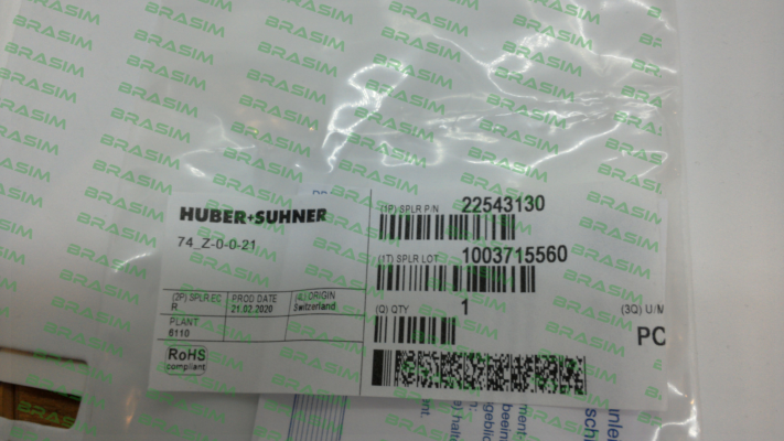 Huber Suhner-74Z-0-0-21 price