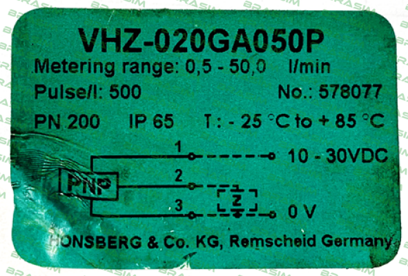 Honsberg-VHZ-020GA050P price