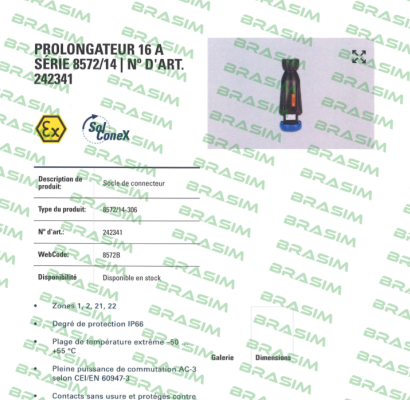 Stahl-p/n: 242341; Type: 8572/14-306 price