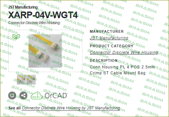 JST-XARP-04V-WGT4 / alternative XARP-04V price