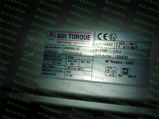 Air Torque-DR00300U AZ S/N: 13204793 price