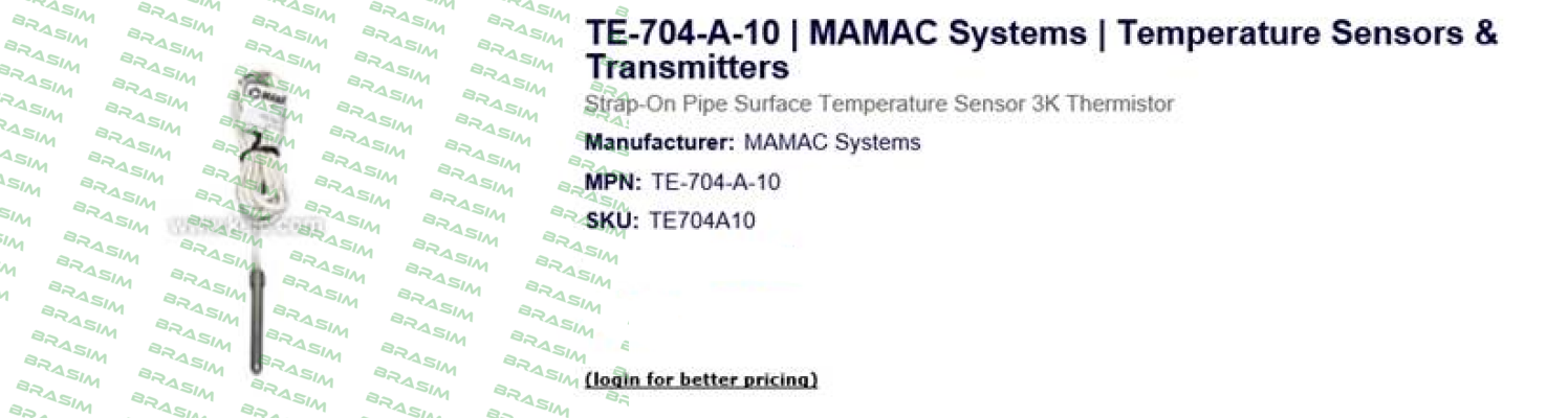 Mamac Systems-TE-704-A-10 price