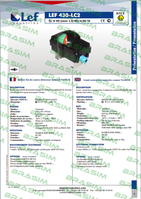 Lef Industries-LEF 430-LC2/GR. (2xNS5002) 1PE 2G price