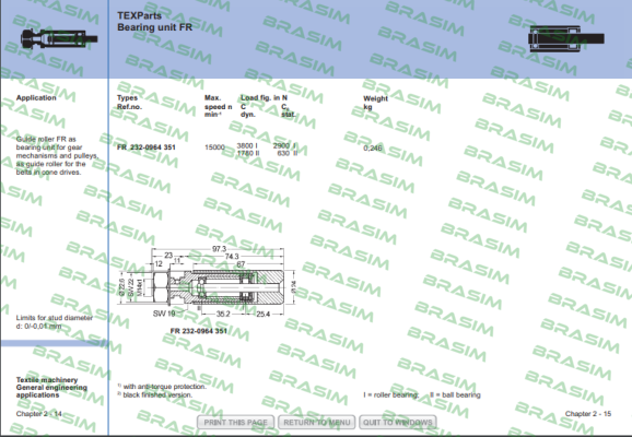 Texparts-FR 232-0964 351 price