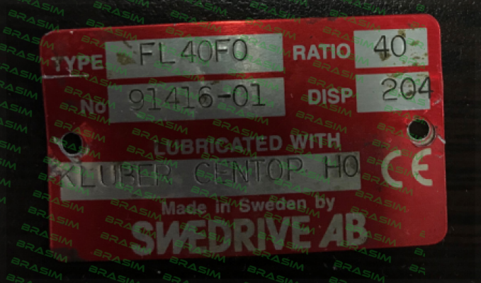 Swedrive-Type: FL 40 FO - 0 - 0 - 204 - R price